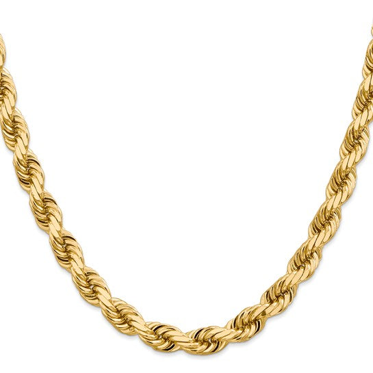 Diamond-Cut Rope Chain Necklaces