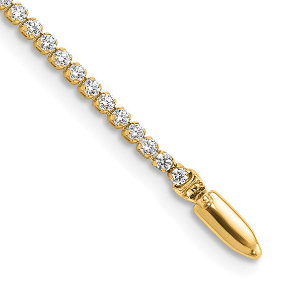 Tennis bracelet with diamonds