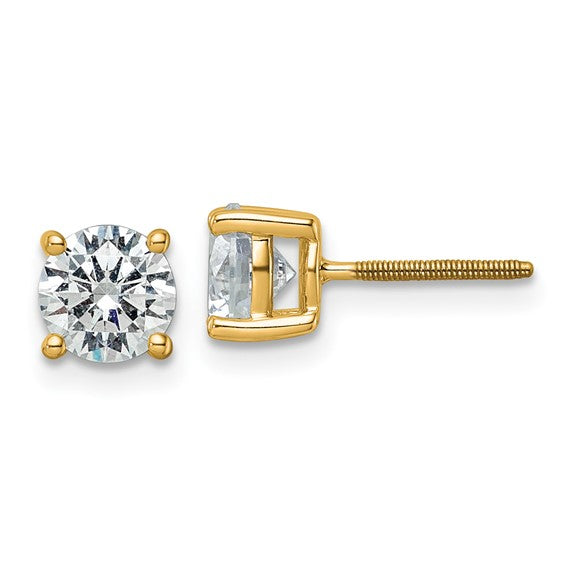 Earrings with diamonds