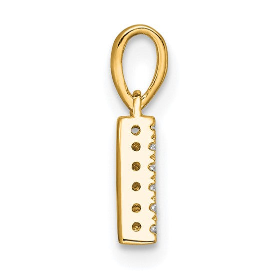 Diamond Initials with Bail Pendants