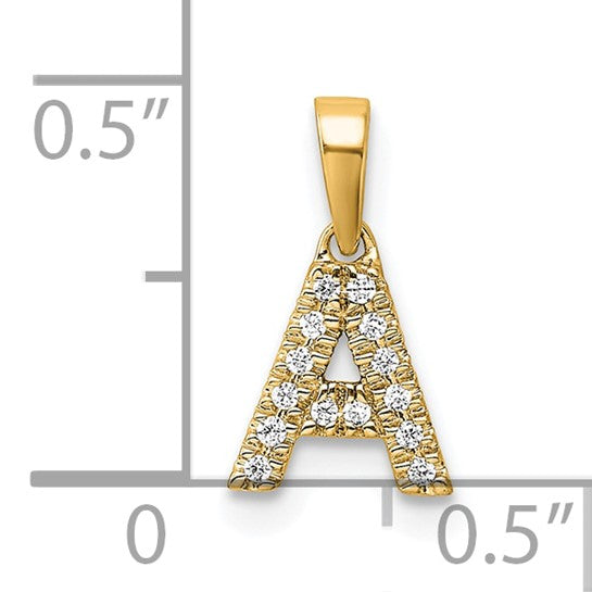Diamond Initials with Bail Pendants