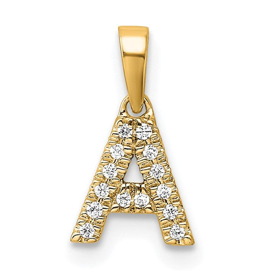 Diamond Initials with Bail Pendants