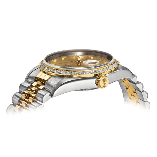 Relojes enchapados en oro con incrustaciones