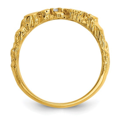 Anillos con piedras preciosas incrustadas 14k
