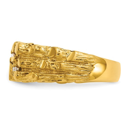 Anillos con piedras preciosas incrustadas 14k