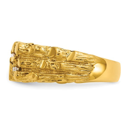 Anillos con piedras preciosas incrustadas 14k