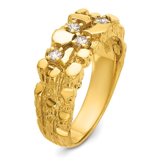 Anillos con piedras preciosas incrustadas 14k
