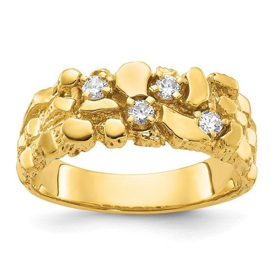 Anillos con piedras preciosas incrustadas 14k