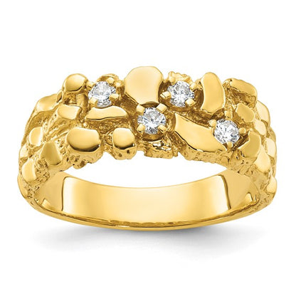 Anillos con piedras preciosas incrustadas 14k