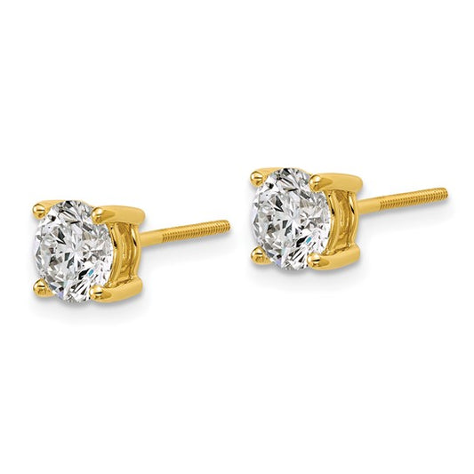 Earrings with diamonds