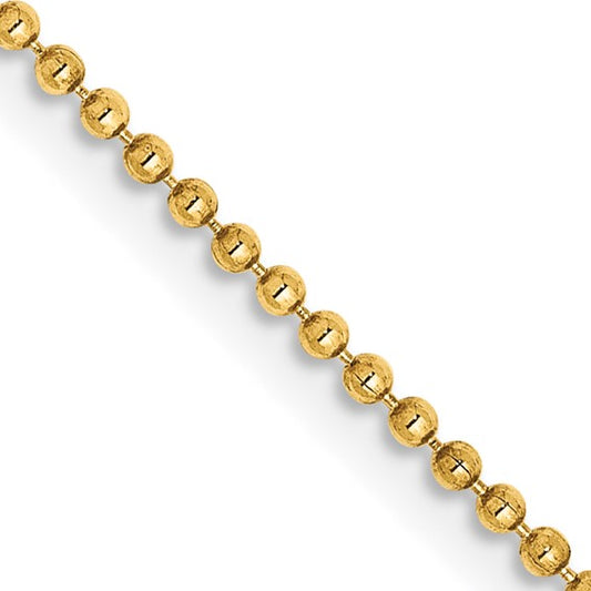 Diamond-Cut Beaded Chain