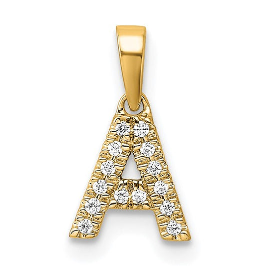 Diamond Initials with Bail Pendants